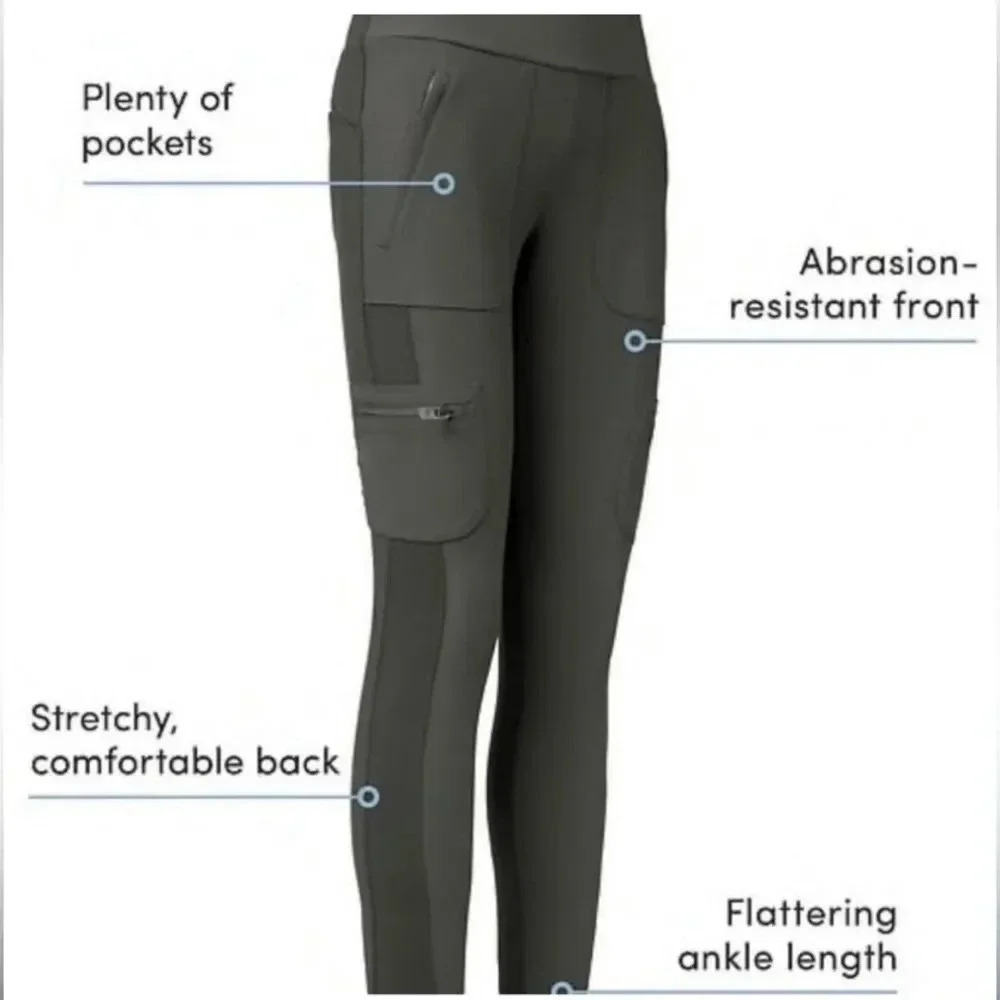 Athleta Headlands Hybrid Cargo Pants in Black Size 4 - Picture 5 of 16